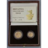 BRITANNIA GOLD PROOF 1989 TWO COIN SET, no. 175, comprising: £10 coin and £25 coin, in original