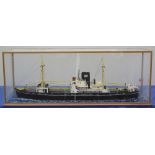WELL MADE MODEL OF THE BRITISH COASTAL FREIGHTER 'MV SANDPIPER', well detailed and in perspex