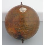 EARLY 19TH CENTURY LANE POCKET GLOBE, dated: London, 1818. 2.5cm diameter approx. (B.P. 24% incl.