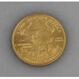 UNITED STATES OF AMERICA GOLD 2002 $10 COIN, quarter ounce fine gold. (B.P. 24% incl. VAT) CONDITION