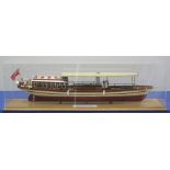 WELL MADE SCALE MODEL OF THE RIVER THAMES STEAM EXCURSION LAUNCH 'ALASKA', built by Horsham and