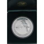 THE PERTH MINT, THE AUSTRALIAN KOOKABURRA ONE KILO .999 SILVER YEAR 2000 $30 COIN in original fitted