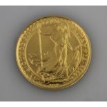 ELIZABETH II 2000 BRITANNIA £25 COIN, quarter ounce fine gold. (B.P. 24% incl. VAT) CONDITION