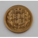 ELIZABETH II GOLD SHIELD BACK SOVEREIGN dated: 2002. (B.P. 24% incl. VAT) CONDITION REPORT: Very