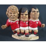 JOHN HUGHES RUGBY 'GROGG' GROUP, 'The Welsh Front Row Grand Slam 1976, 1978, Graham Price,