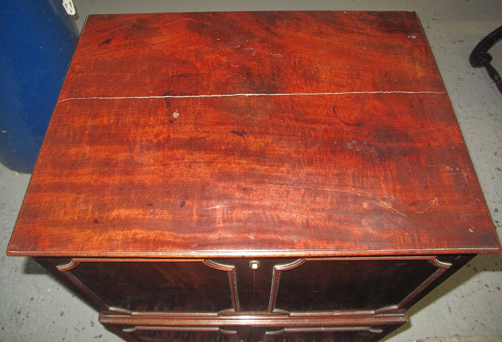 18TH CENTURY MAHOGANY TWO STAGE CHEST UPON CUPBOARD, - Image 2 of 11