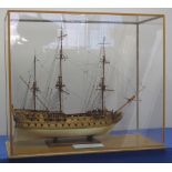 WELL MADE SCALE MODEL OF THE 18TH CENTURY DANISH SECOND RATE SHIP OF THE LINE 'NORSKE LOVE', in