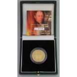 UNITED KINGDOM 2004 GOLD PROOF £2 COIN, 200th Anniversary of the Steam Locomotive, no. 749/1500,