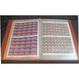 POSTAGE STAMPS: GREAT BRITAIN 1987 TO 1991 SELECTION OF VARIOUS MINT COMPLETE SHEETS OF 100S OF