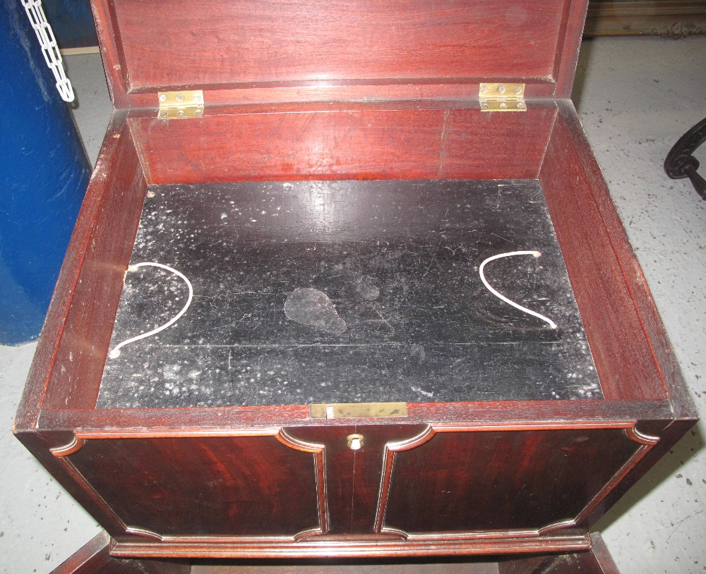 18TH CENTURY MAHOGANY TWO STAGE CHEST UPON CUPBOARD, - Image 6 of 11