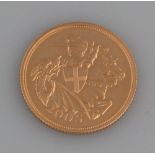 ELIZABETH II GOLD SOVEREIGN, 2005, 8g. (B.P. 24% incl. VAT) CONDITION REPORT: Appearing in very good