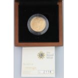 2012 UK SOVEREIGN, 7.98g, limited edition presentation no. 2116/5500, in original fitted box, with