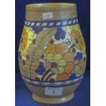 Crown Ducal Pottery Charlotte Rhead design, baluster shaped vase,