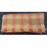 Welsh check carthen blanket. (B.P. 24% incl.