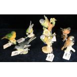 Collection of seven Beswick Goebel and Crown Staffordshire bird studies. (7) (B.P. 24% incl.