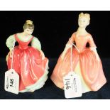 Royal Doulton figurines: 'Fair Maiden', HN2434 and 'Debbie', HN2400. (2) (B.P. 24% incl.