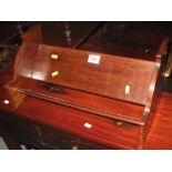 Mahogany book trough. (B.P. 24% incl. VAT) CONDITION REPORT: Scratches and wear.