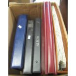 Box of six empty postcard albums with pages. (B.P. 24% incl.