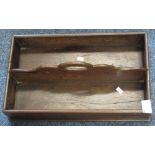 Traditional style oak, two section cutlery tray. (B.P. 24% incl.