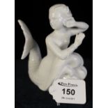 Swedish Rorstrand figure of a mermaid riding the waves, printed mark to base. (B.P. 24% incl.