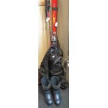 Pair of Fischer DRS big easy snow skis,