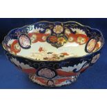 Masons ironstone "Masons Imperial" imari patter fruit bowl together with a Masons ironstone