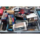 Tray of assorted die cast model vehicles to include Classic Sports Car Collection, Superior,