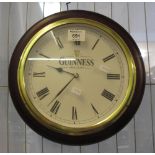 Battery operated Guiness Draft wall clock. (B.P. 24% incl.