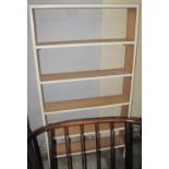 Modern painted, six section shelving unit or bookcase. (B.P. 24% incl.