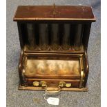 Early 20th Century mahogany Croupiers cash till. (B.P. 24% incl.