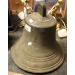 Two large bronze bells of varying form. (2) (B.P. 24% incl.