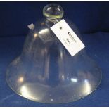 Clear glass bell shaped food cover. (B.P. 24% incl.