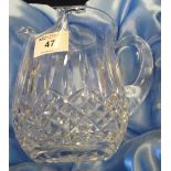 Cut glass water jug in Waterford crystal glass box. (B.P. 24% incl.