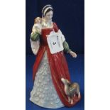Royal Doulton bone china figurine 'Anne Boleyn', HN3232, limited edition 8050/9500. (B.P. 24% incl.
