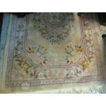 Large Chinese washground rug. (B.P. 24% incl.