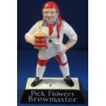 Carlton ware china advertising figure 'Pick Flowers - Brewmaster', impressed no. 2503. (B.P.