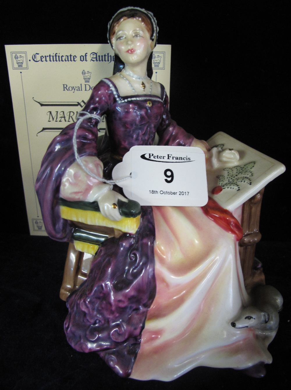 Royal Doulton bone china figurine 'Mary Tudor', HN3834, limited edition 691/5000. (B.P. 24% incl.