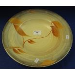 Clarice Cliff 'Bizarre' Wilkinson Pottery 'Autumn Leaves' charger or shallow dish. (B.P. 24% incl.