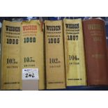 Collection of five Wisden Cricketers Almanacs 1964,'65, '67 and '68. (5) (B.P. 24% incl.