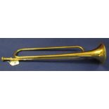 Unmarked brass horn, numbered: 733. (B.P. 24% incl.