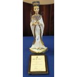 Boehm bone porcelain limited edition figurine: 'Women of History' 'Nefertiti', 10277,