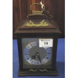 Rapport of London 20th Century mantel clock with key. (B.P. 24% incl.