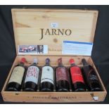 Case of six Italian red wines from the Jarno Trulli Estate,