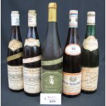 Five bottles of German white wine, to in
