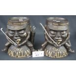 Pair of The Macallan novelty ice buckets