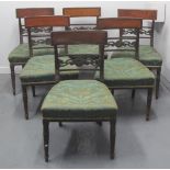 SET OF SIX EARLY 19TH CENTURY MAHOGANY D