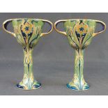 PAIR OF WILLIAM MOORCROFT MACINTYRE FLOR