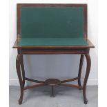 EDWARDIAN STRAIGHT FRONTED ROSEWOOD, FOL