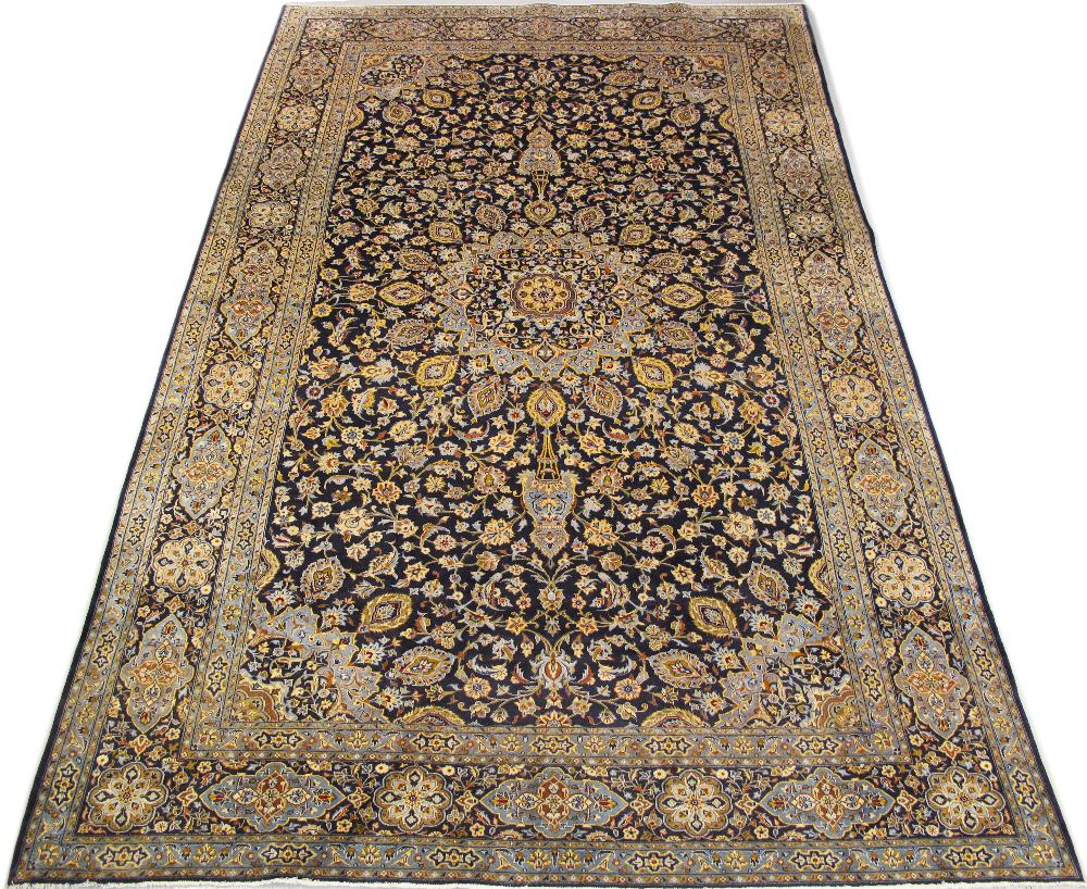 Iranian Keshan blue ground carpet 470X300cm