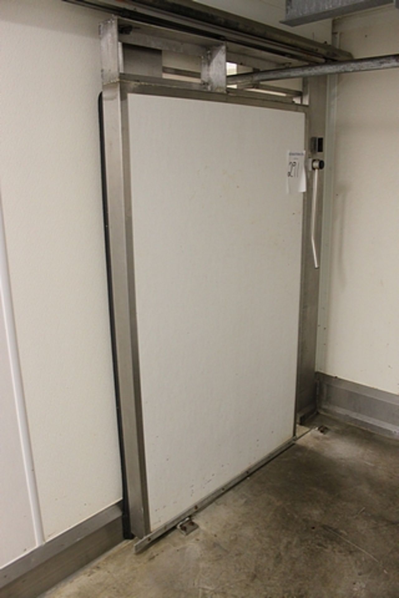 Insulated fridge door and running rail 2100mm x 1980mm Lift out Charge 40